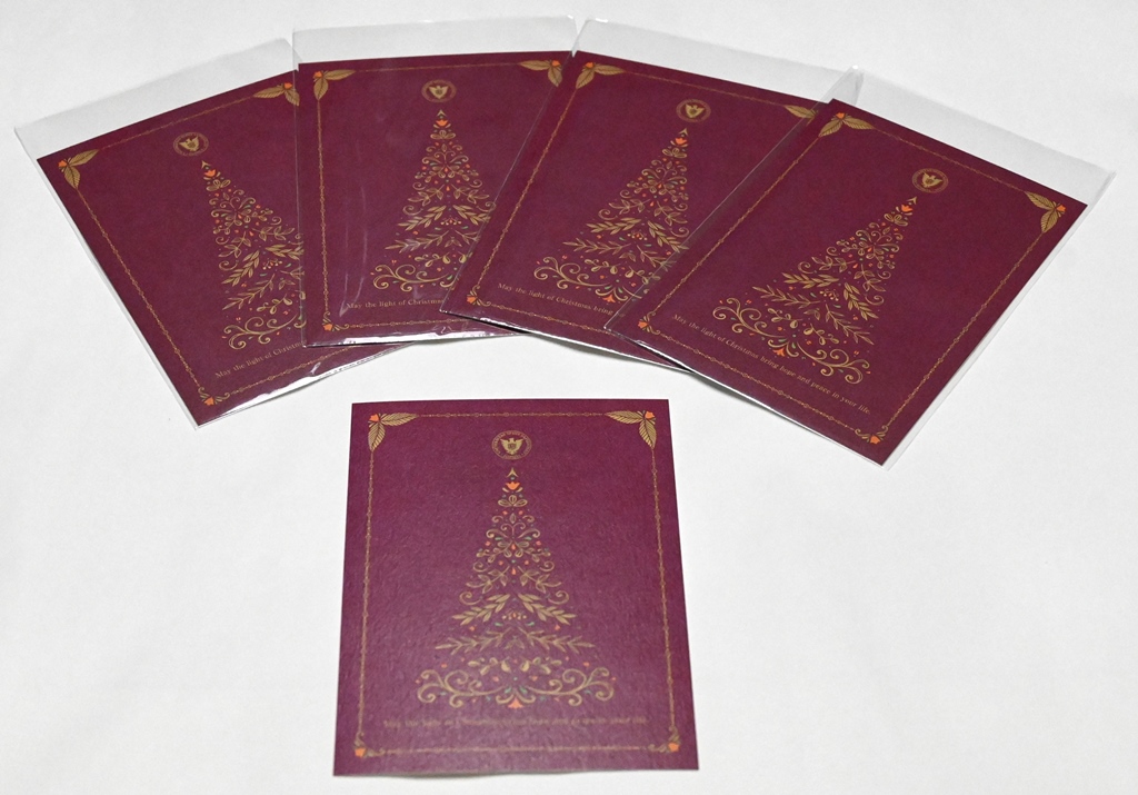 ポストカード5枚　ツリー